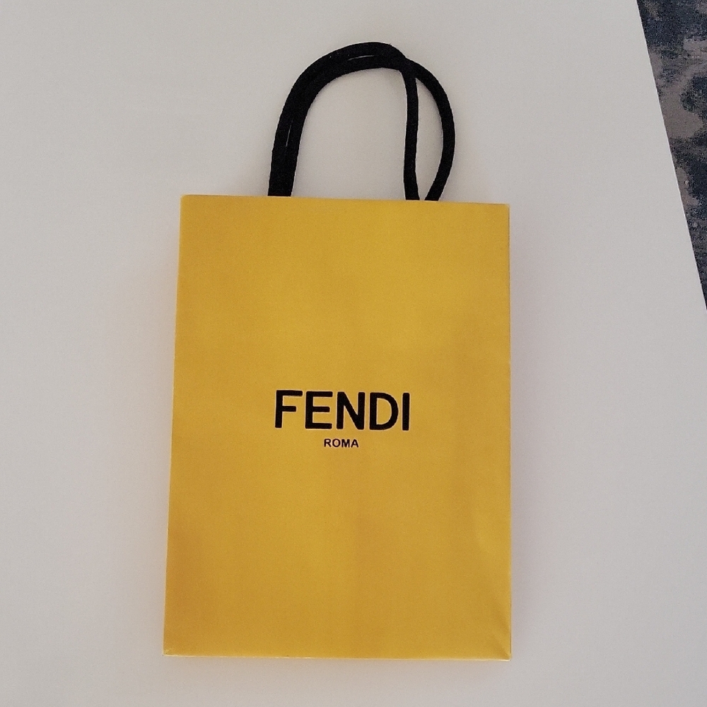 Fendi Yellow Shopping Bag
